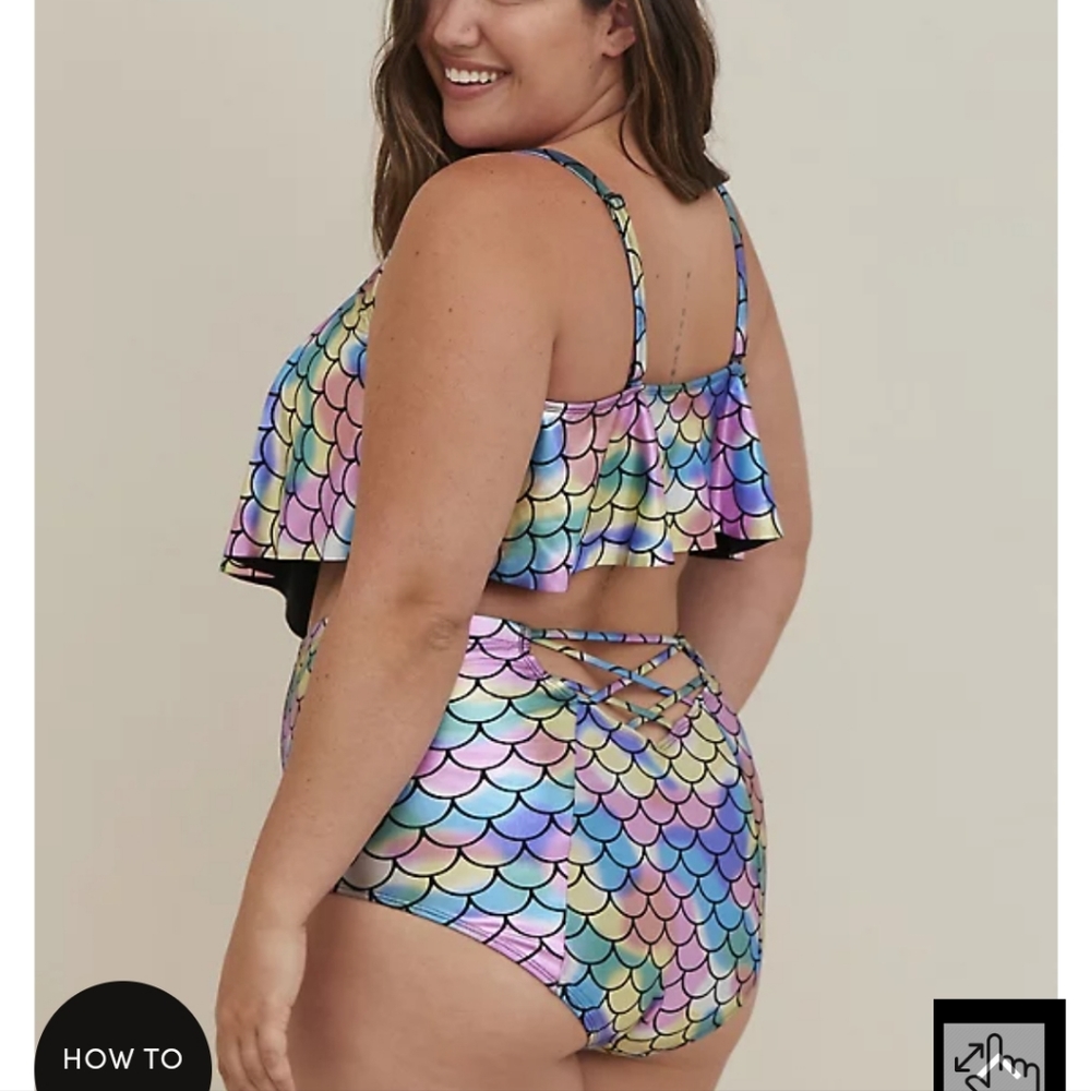 TORRID MERMAID 2 PIECE SWIMSUIT